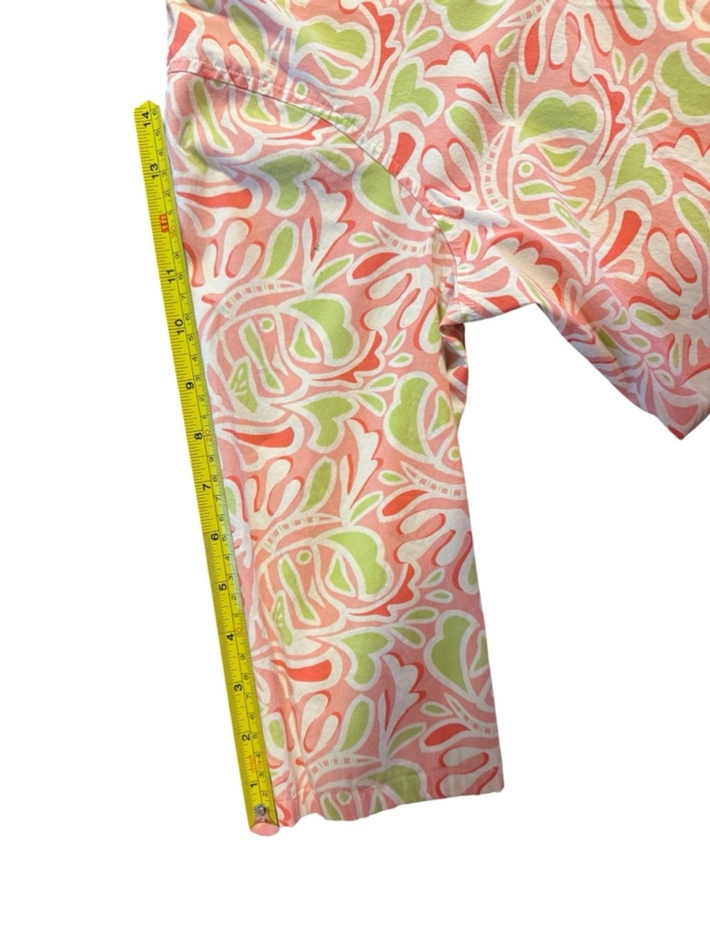 Vineyard Vines Printed 3/4-Sleeve Blouse with Crochet Detail Size Medium - Picture 10 of 12